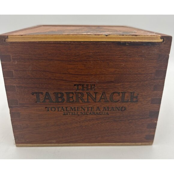 Wooden Cigar Box Set of 2 The Tabernacle Havana Lids Slide Cuban Different Sizes - Picture 6 of 8